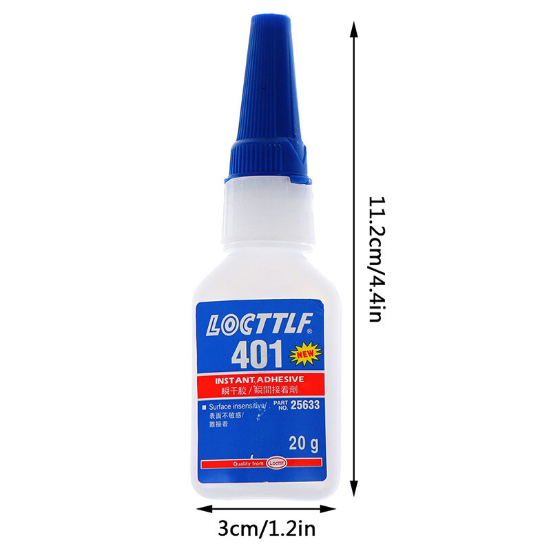 1PC 20g Loctite 401 403 414 415 415 406 460 495 496 502 Instant Adhesive Bottle Stronger Super Glue Multi-Purpose