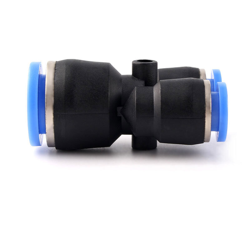 2 Pcs Pneumatic Fittings PW Y-type Tee Quick Insert Variable Diameter PW6-4/8-6/10-8/12-10  PU Plastic Hose Quick Couplings