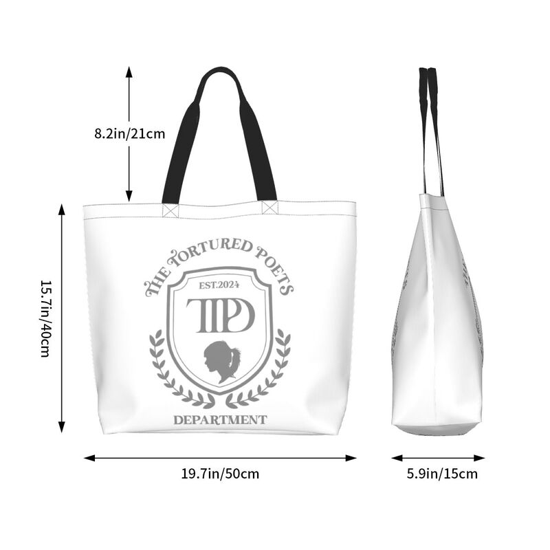 Trendy Man Woman The martored postreets Department TTPD Tote Shopping Bag grande capacità Merch Gift For swifts Fan Shoulder Bag