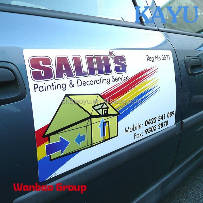 Custom  Outdoor Advertising Printed Vinyl Magnetic Car Sticker For Promotion