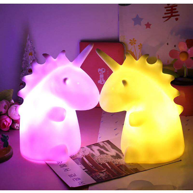 Lámpara de luz nocturna para niños, iluminación LED de dibujos animados, Ideas de regalo personalizadas, lámparas de noche, decoración de cabecera de habitación