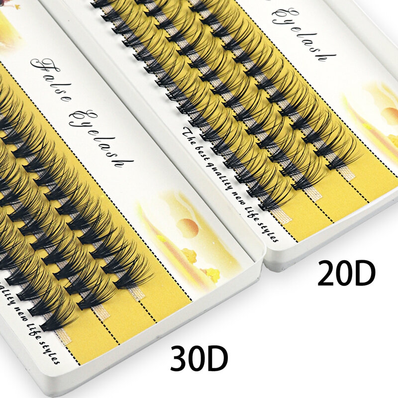 20D/30D rzęsy z norek 1 Box/60 wiązek rzęsa naturalna rozszerzenie 3D rosja poszczególne rzęsy narzędzia do makijażu rzęsy rzęsek