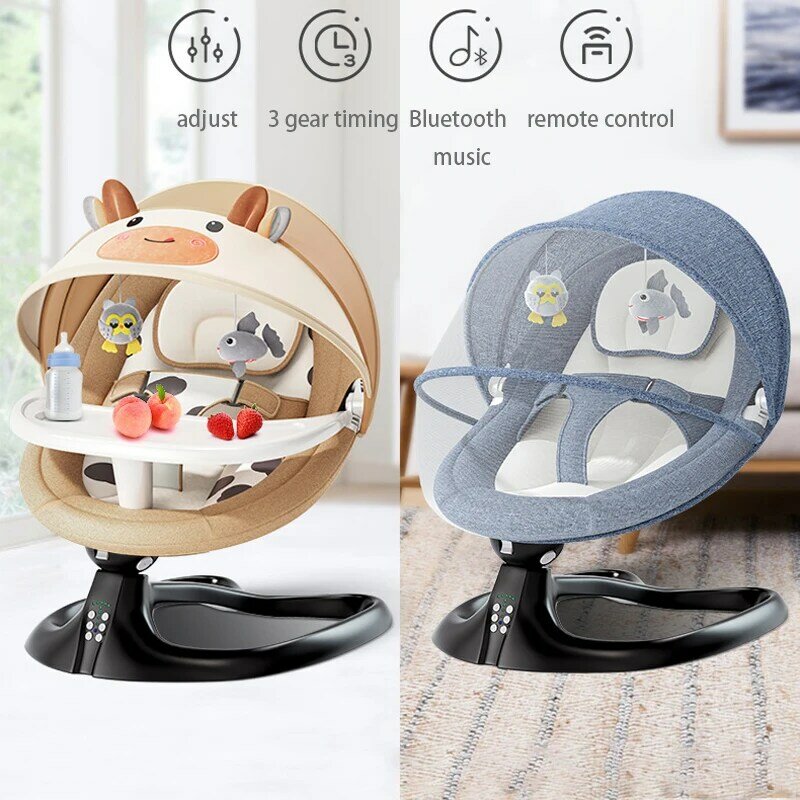 Culla neonato sedia a dondolo elettrica culla per bambini comoda sedia per bambini sedia a sdraio per bambini