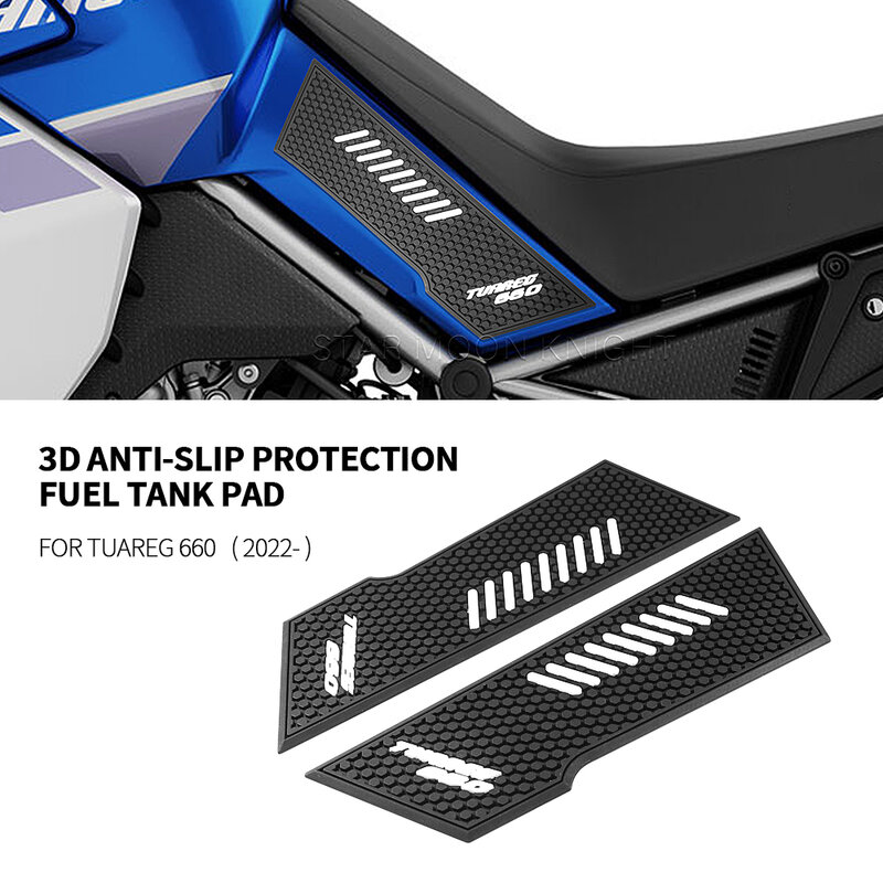 For Aprilia Tuareg 660 Tuareg660 2022 - Motorcycle Side Fuel Tank Pads Protector Stickers Decal Gas Knee Grip Traction Pad
