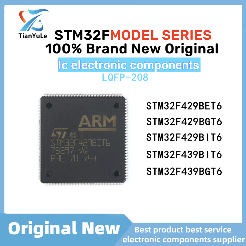 Stm32f429bet6 Stm32f429bgt6 Stm32f429bit6 Stm32f439bgt6 Stm32f439bit6 Stm32f429 Stm32f439 Ic Mcu Chip LQFP-208