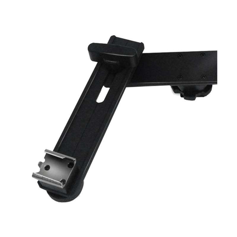 Soporte de montaje de doble zapata para cámara de vídeo, soporte de Flash de luz de doble velocidad para cámaras DSLR Macro