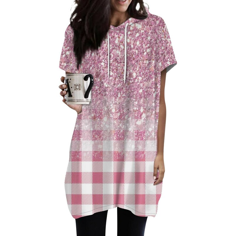 T-shirt oversize delicata Casual stampa floreale pullover donna Vintage o-collo estate maniche corte camicette donna Casual muslimah