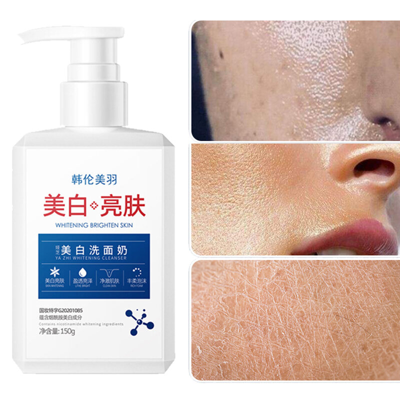 Clareamento e hidratante limpador facial, para homens e mulheres