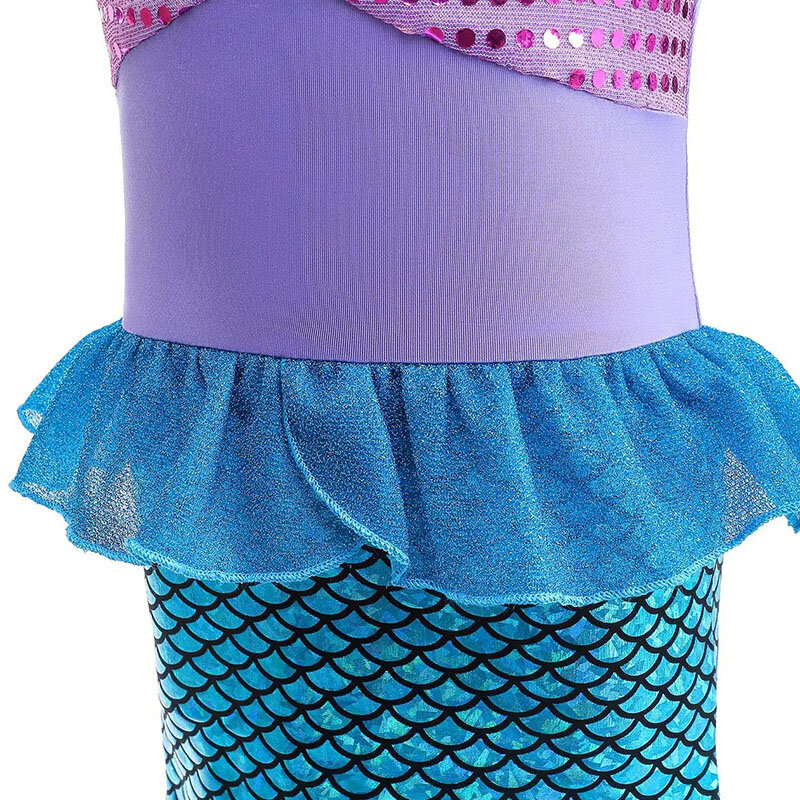Детское платье-русалка, раннее платье для дня рождения, Костюм Русалки для девочек, карнавальные аниме костюмы для косплея, детское сказочное платье-Маскировка