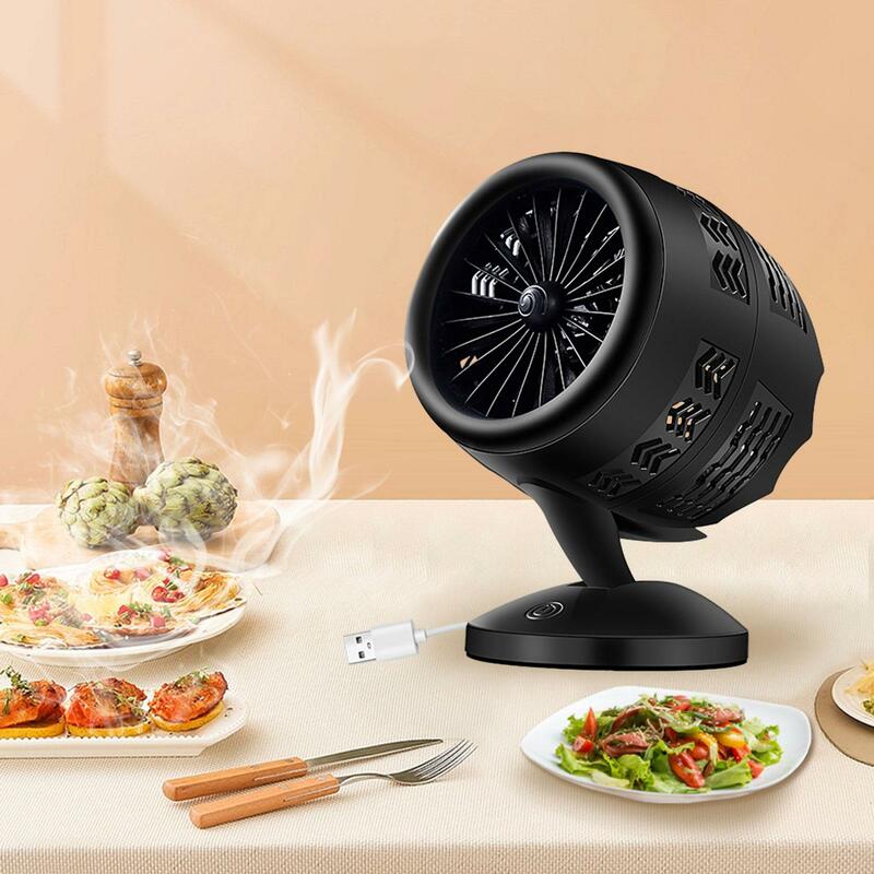 Countertop Kitchen Exhaust Fan Replaceable Filter USB Powered Strong Suction Mini Cooker Hood for RV Home Frying Hot Pot
