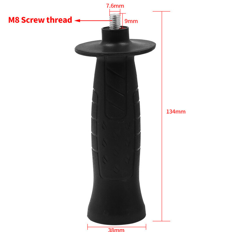 Outils électriques Meuleuse d'angle Poignée Installer confortable Grip questionTo Installer M10-113mm Métal 8mm/10mm Noir