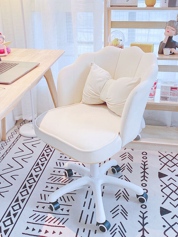 Simple Modern Style Bedroom Computer Chairs Swivel Lift Chairs Fashionable Pink Makeup Chair Office Chair Backrest Writing Chair