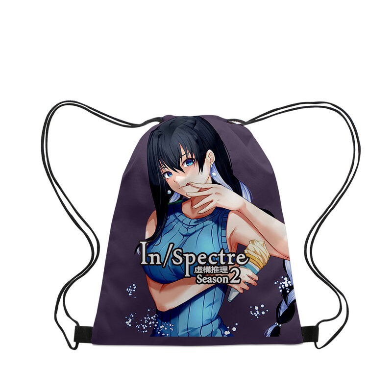 InSpectre Anime 2023 Novas Bolsas Pano Lona Drawstring Bag Mulheres Homens Lazer Bolsas