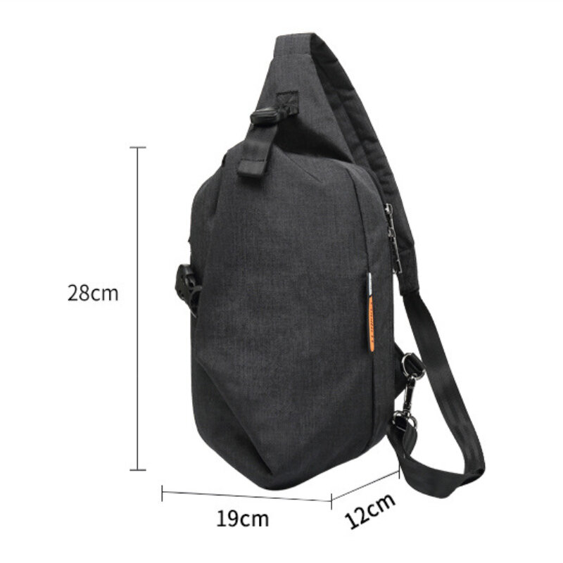 Chikage Multifunktions-Brusttasche mit großer Kapazität Business Commuter Umhängetasche Chic Herren Single Shoulder Bag