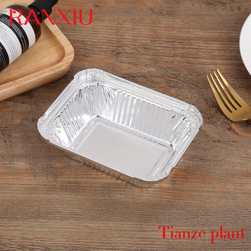 Custom No. 1 disposable 260ml aluminium foil container custom container for food packaging