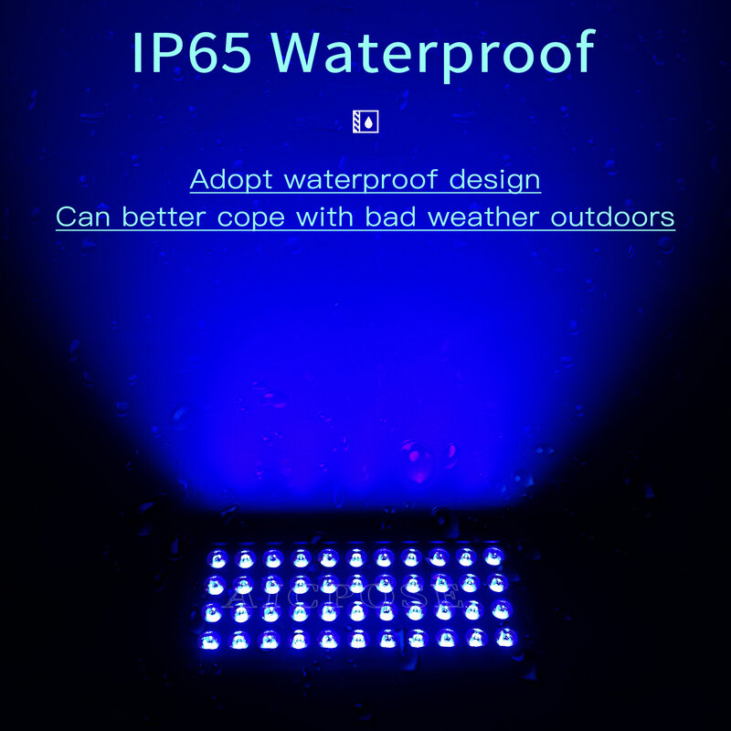 10Pcs/Lots 44x10W RGBW 4 in 1 Waterproof LED Wall Washer DMX Control DJ Disco Equipment Dance Floor Halloween Projector