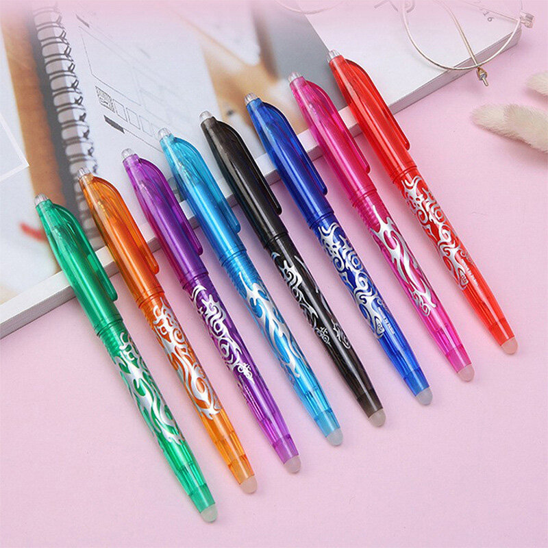 4Pcs Multi-color Erasable Gel Pen 0.5mm Kawaii Pens Student Writing Creative Drawing Tools Office School Supply Stationery