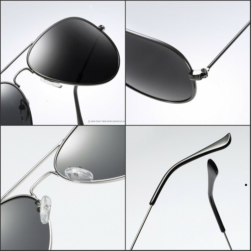 Gafas De Sol polarizadas De aviación para hombre y mujer, lentes De Sol De diseñador De marca a la moda, con rayos UV400