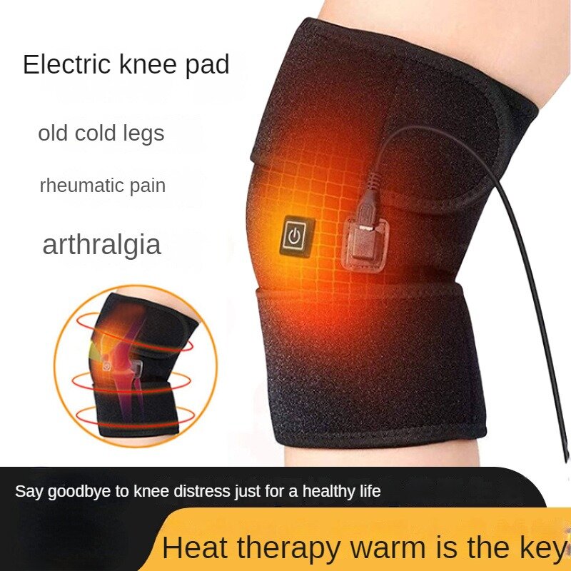 Elektrische Verwarming Kniebescherming Warm Kompres Fysiotherapie Koorts Knie Veroudering Koude Been Isolatie Verwarmingsapparatuur