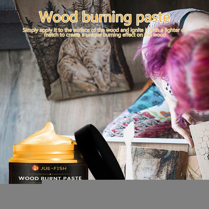 Gel ardente de madeira sensível ao calor, Wood Craft Burn Paste, Gel profissional para artistas