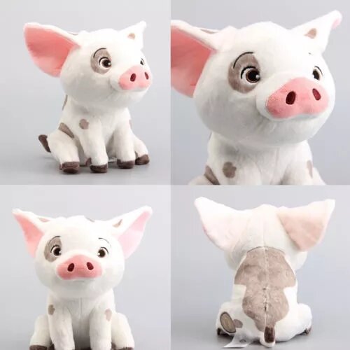 Muñecos de peluche de 22cm, muñecos suaves de la película Moana, cerdo, Pua, animales de peluche