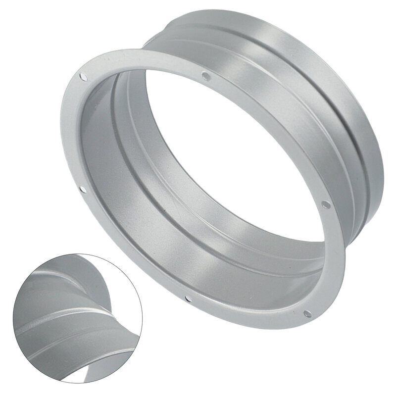 Adapter Flange Connection Flange Flange Adapter Galvanized Gray Metal Vent Pipe Wall 100mm 1pcs 200mm Brand New