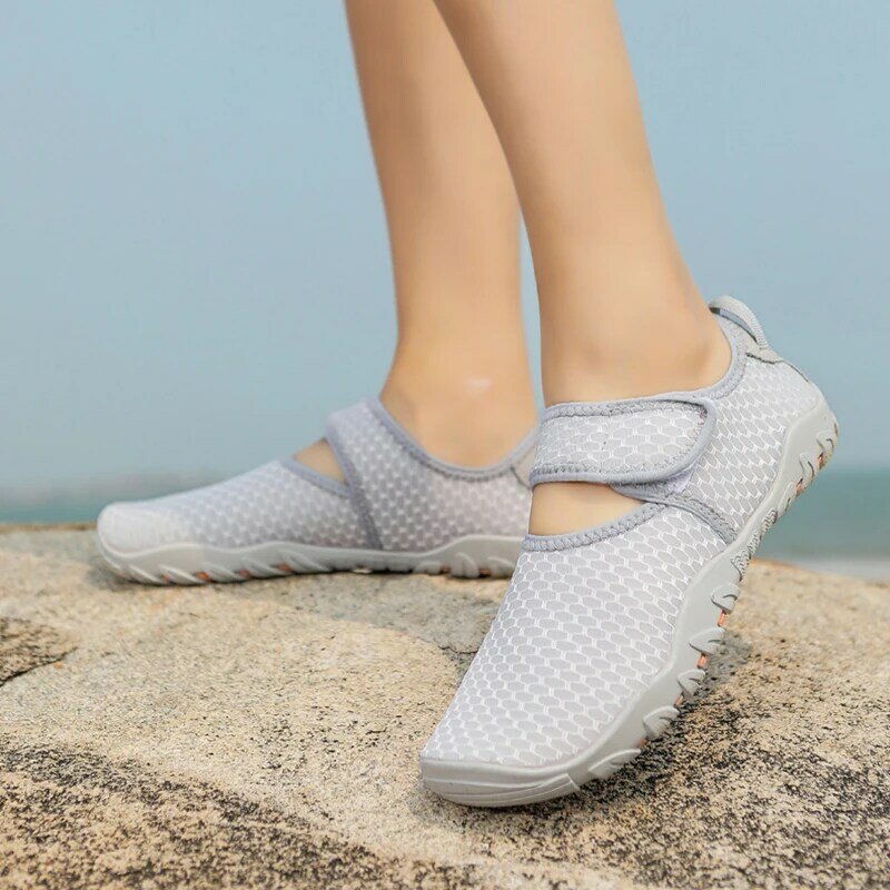 Летние легкие походные туфли унисекс, дышащие быстросохнущие повседневные спортивные туфли для вождения, для пляжа, большие размеры 35-43
