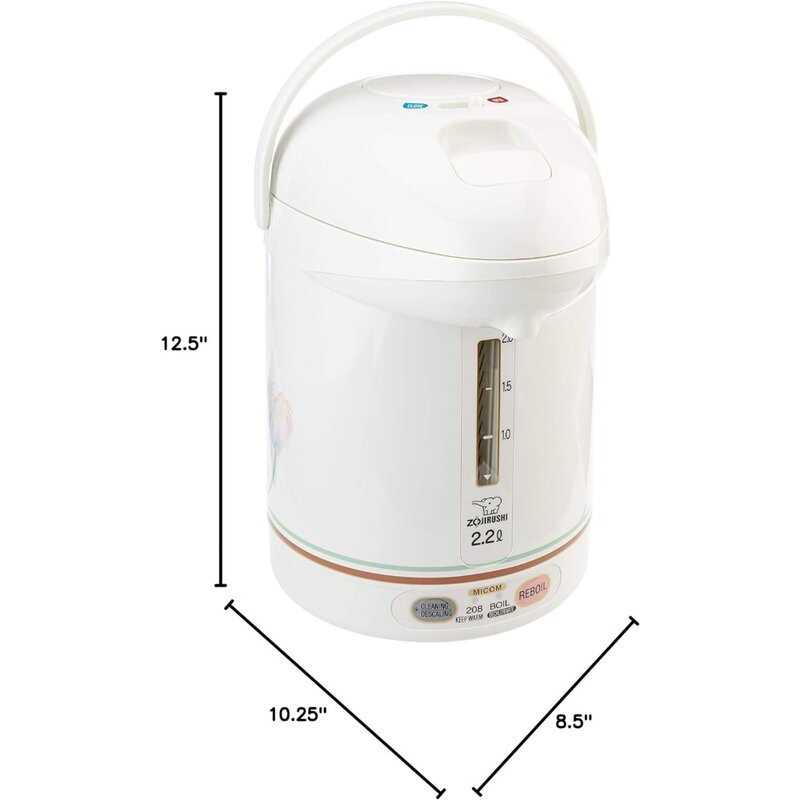 2.2L หม้อไอน้ำซุปเปอร์ระบบควบคุมอุณหภูมิคอมพิวเตอร์ขนาดเล็กกระบอกน้ำร้อนและเทอร์โมกระบอกน้ำไฟฟ้าที่บ้าน