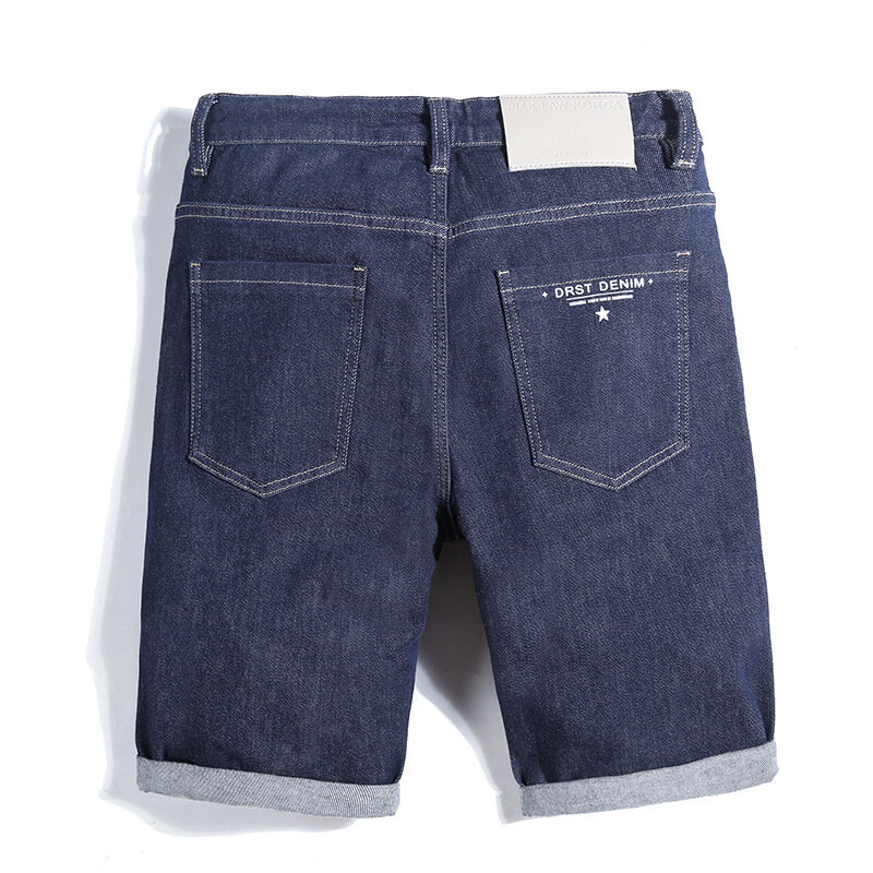 Men's Denim Pants Fashion Loose Wide Leg Jeans Casual Streetwear Printed Cross Trousers Pure Cotton Pants Baggy Men Jeans