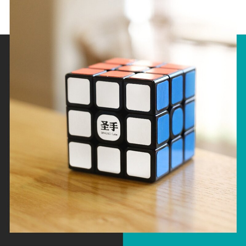 Shengshou Legend S 블랙 스티커리스 매직 큐브, 전문 3x3, 2x2 스피드 큐브 퍼즐, 2x2x2 스피드 큐브 교육 완구, 3x3x3