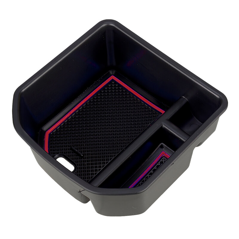 NEW Car Center Armrest Storage Box Organizer Tray Fit for VW T-Roc 140TSI X Sport 110TSI Style 2020 Black With Red Line