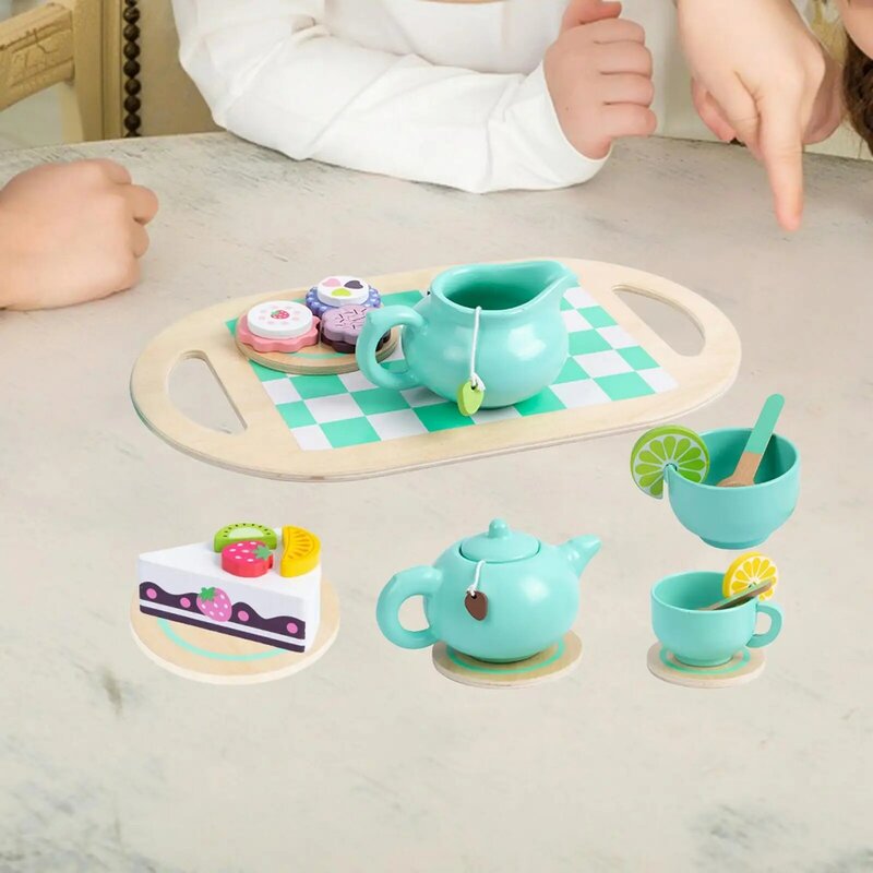 Stoviglie per feste da tè giochi di imitazione giocattolo sensoriale per bambini di età compresa tra 3 4 5 anni