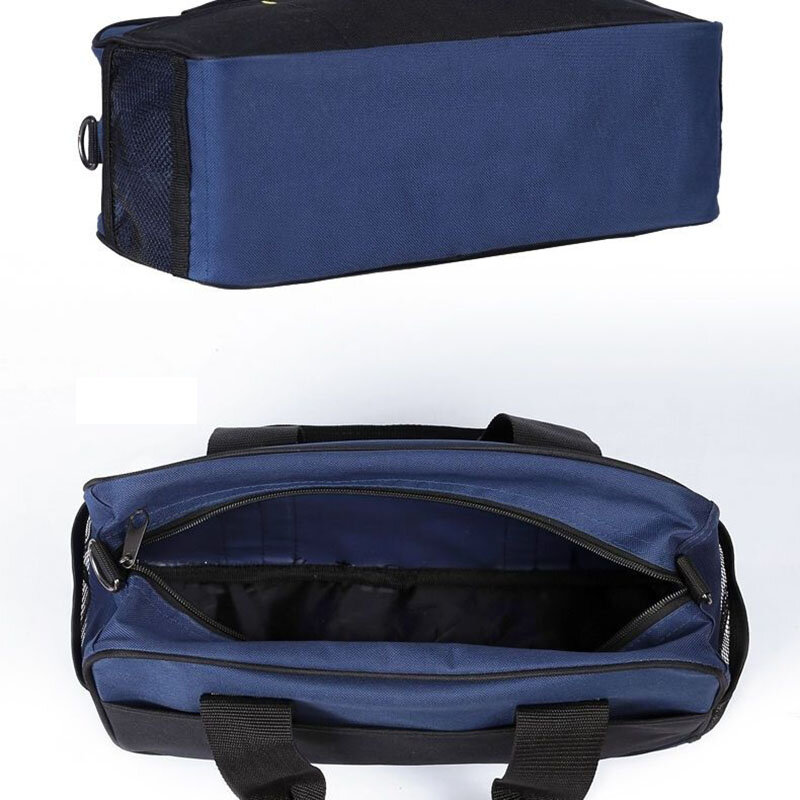 Kit perangkat keras tas bahu tunggal portabel, tas peralatan kain Oxford tebal untuk transportasi paket alat listrik