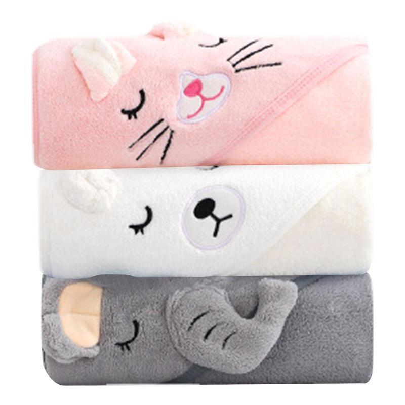 80x80cm Baby Wrap Blanket Soft Cotton Fleece Blanket for 0-12 Months Baby 4 Seasons Absorbent Warm Blanket Children Bath Towl