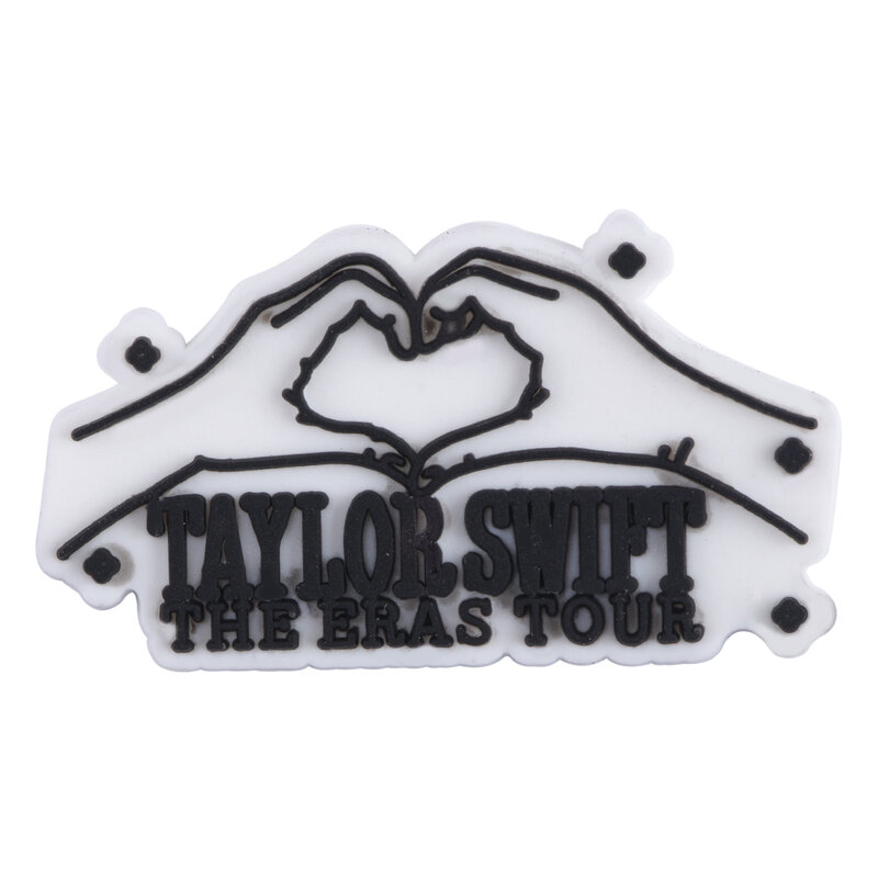 Taylor-dijes para zapatos de cantante Swift 1989, decoración de zapatos para adultos, hombres y mujeres, pulsera de PVC, sandalias, accesorios para zuecos