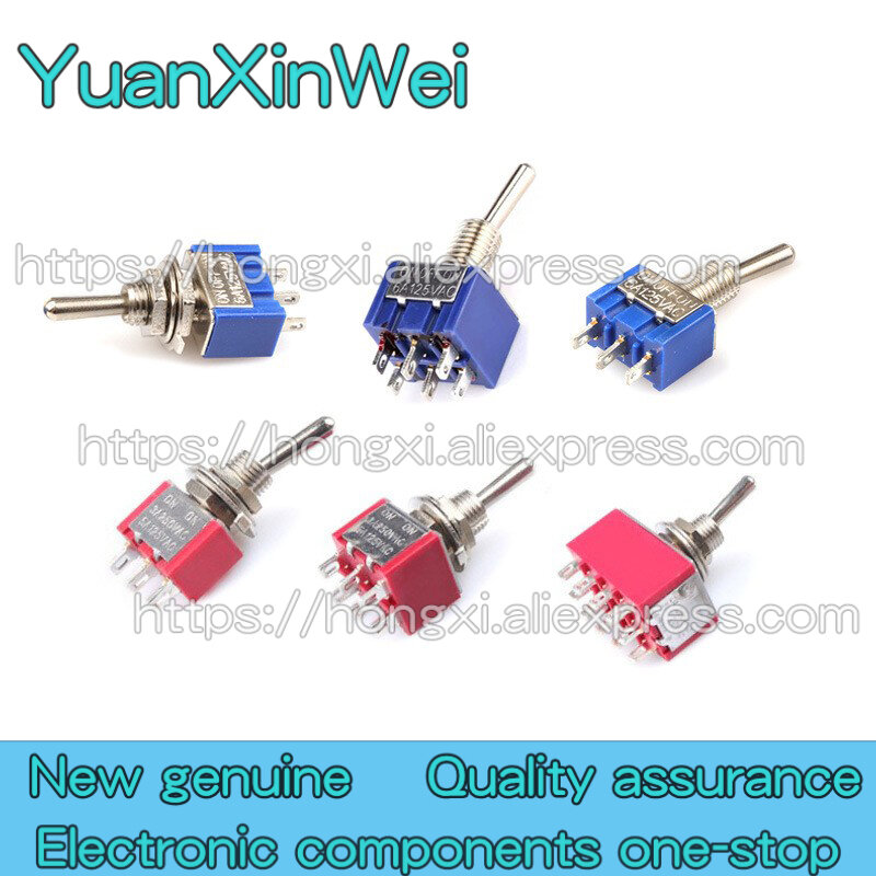 10PCS MTS102 MTS103 MTS202 MTS203 MTS302 MTS303 MTS402 MTS403 MTS123/223 3/6/9/12P ON/ON ON/OFF/ON  Toggle switch  Rocker switch