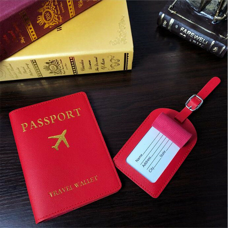 1PC Unisex PU bagasi kulit Tag koper pengenal Label bagasi tas Boarding Tag nama ID pemegang alamat aksesoris perjalanan