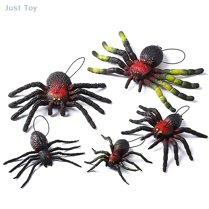 Super Large Rubber Spider para decoração de festa de Halloween, Horror Props, Scary Trick or Treat, jardim ao ar livre, bar, KTV, Spook House, adereços