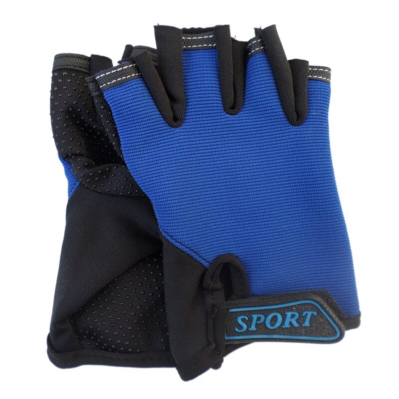 Half Finger Camo Sports Gloves para crianças, equitação, corrida, ao ar livre, meninos, meninas, crianças, 1 par