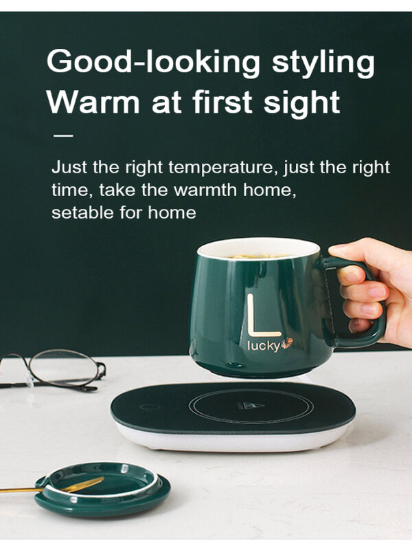 Usb Thermostatic Coaster Ceramic Wellness Mug Companion Gift Warming Mug Thermostatic Coaster Base
