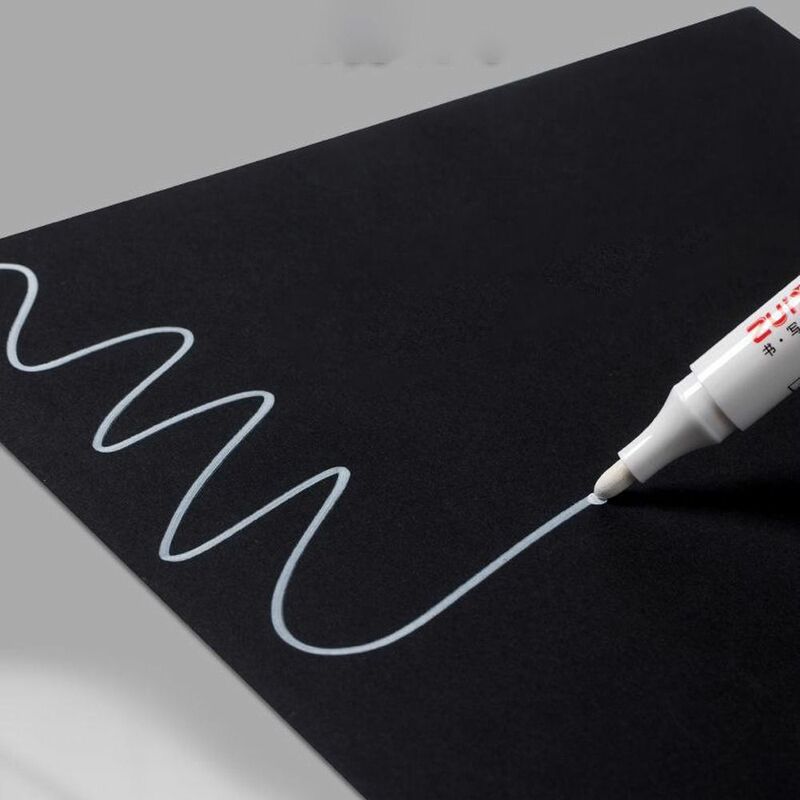 3 stücke nicht leicht zu verblassen weiße permanente Farbe Stift glattes Schreiben wasserdichte weiße Markierung stifte tragen widerstands fähige nicht schmutzige Hände