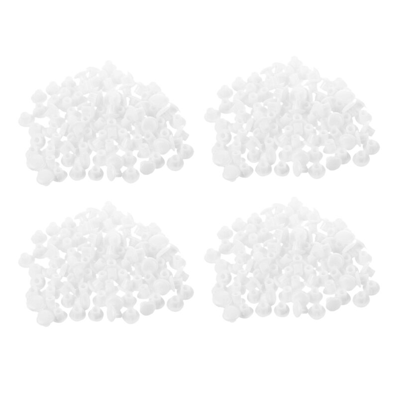 400 шт., белые пластиковые отверстия для украшения домашней мебели, 5 мм