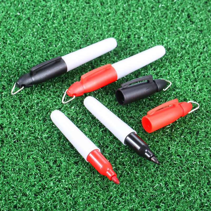 1 Pc Plastic Golf Ball Liner Marker Pen Drawing Alignment Tool Marking Pen Putting Line Waterproof Quick Dry Golf Training Aids