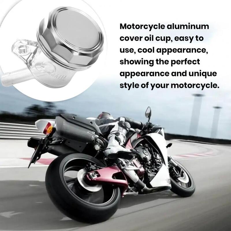 High Toughness Oil Cup Universal Motorcycle Aluminum Lid Oil Cup Rear Brake Pump Fluid Reservoir for Modified for Motorcycles