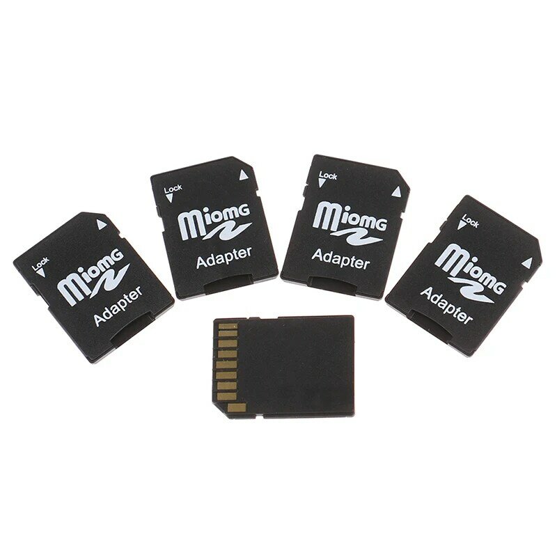 5 pces micro sd trans flash tf para sd sd hc cartão de memória adaptador conversor preto
