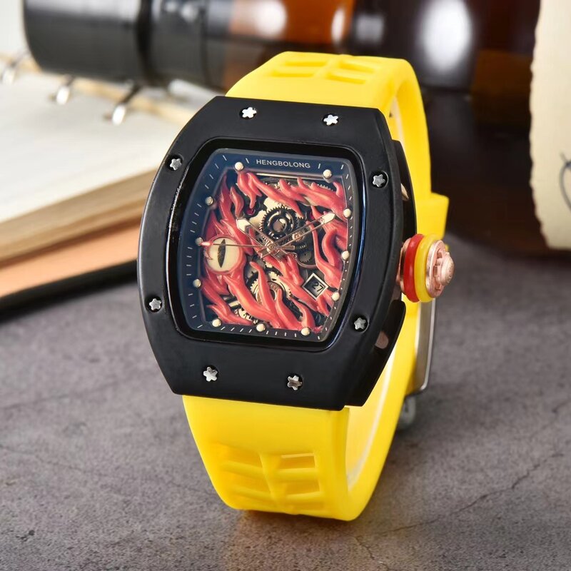 Nieuwe Duivelse Eye Ip Kabel, Letterlijke, Naald, Super Lichtgevende Heren Quartz Horloge Vrije Tijd Allemaal Eenvoudig High-End Trend Horloge