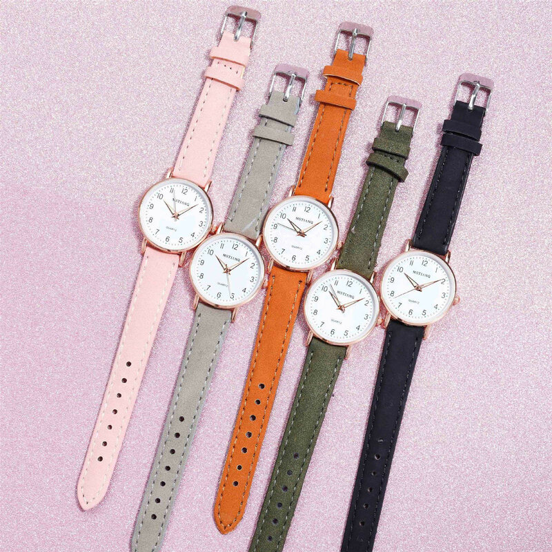 นาฬิกาควอตซ์สายนาฬิกาสำหรับผู้หญิงย้อนยุคเรืองแสงประดับเพชรสำหรับสุภาพสตรี zegarek damski นาฬิกาสำหรับผู้หญิง Relógio เข็มขัดนาฬิกาควอตซ์