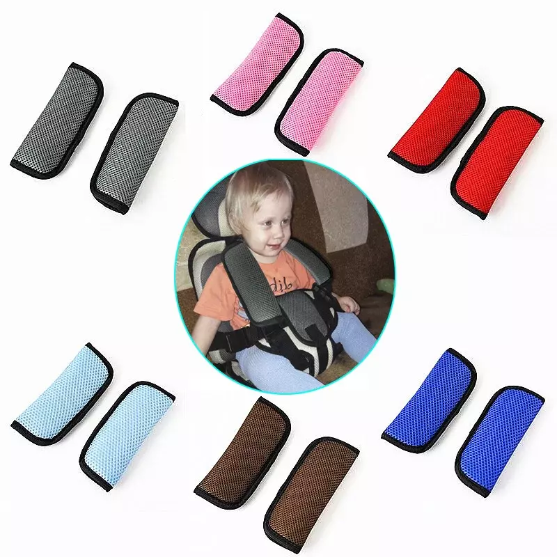 Universal Baby Safety Stroller Belt Covers, esponja macia, assento de carro, cintas de almofada, cadeira infantil, Shoulder Strap Pads, Protector