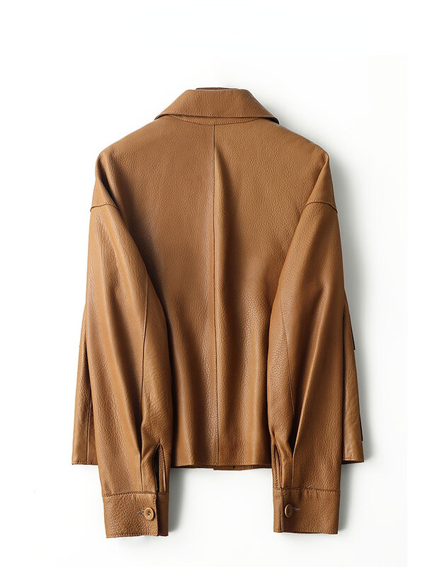 Ayunsue jaqueta de pele carneiro das mulheres de couro genuíno jaquetas couro real mulher 2023 primavera outono casaco de couro streetwear chaqueta