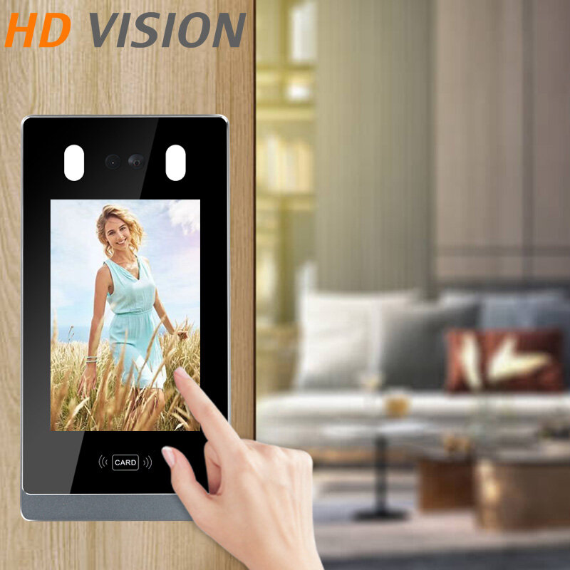 Visual Intercom Doorbell 8 inch Tft Lcd Wired Video Door Phone System Indoor Monitor Camera Support Unlock